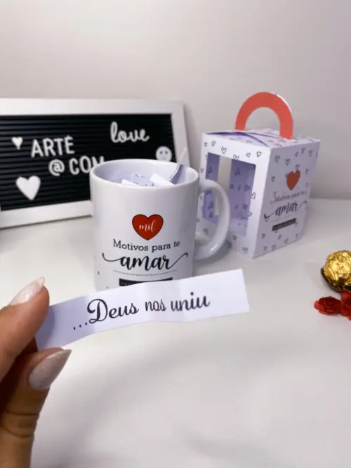 AQUIVO DIGITAL CAIXA CANECA MOTIVOS PARA TE AMAR