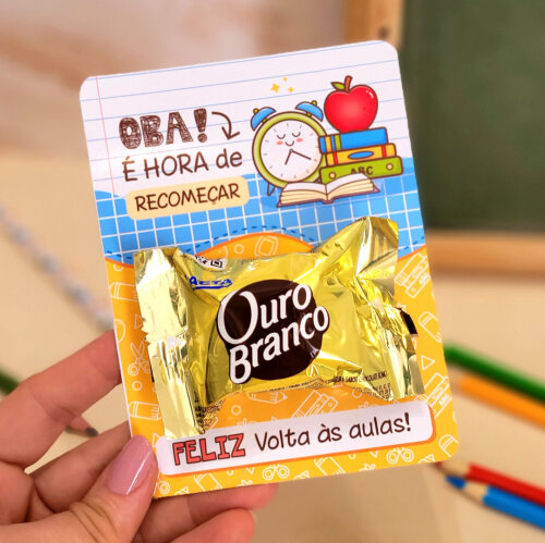 Arquivo Digital Porta Bombom Volta as Aulas