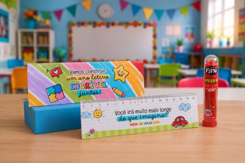 Arquivo Digital Card Envelope Porta Fini Volta as Aulas