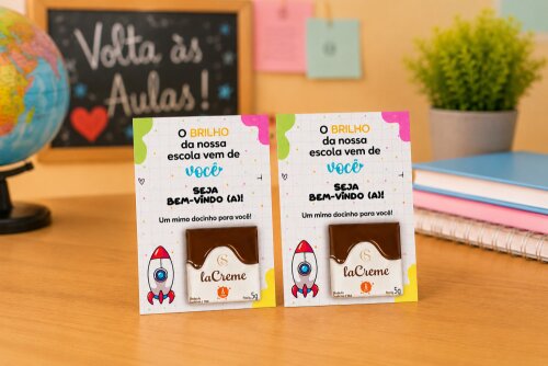 Arquivo Digital Card Porta La Creme Volta as Aulas