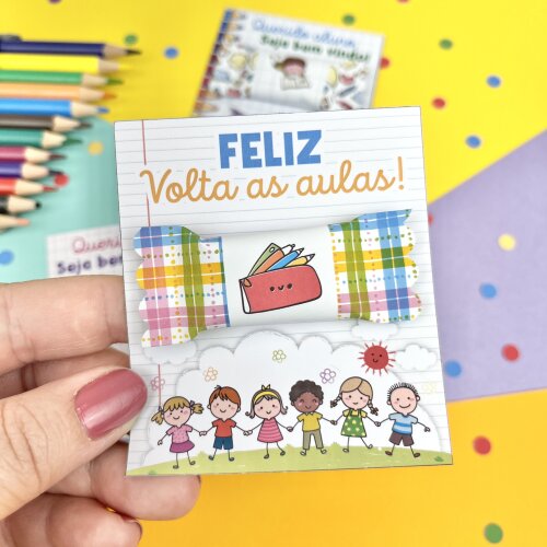 Arquivo Digital Volta as Aulas - Card com Balinhas