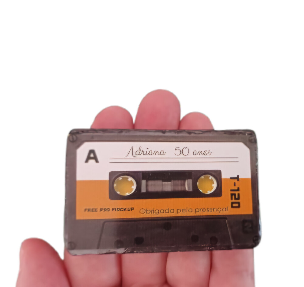 Mini Sabonete Fita k7 Personalizado