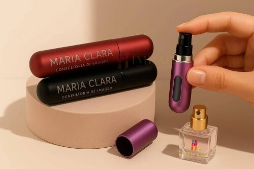 Porta Perfume Recarregável Personalizado - Lembrancinha Premium