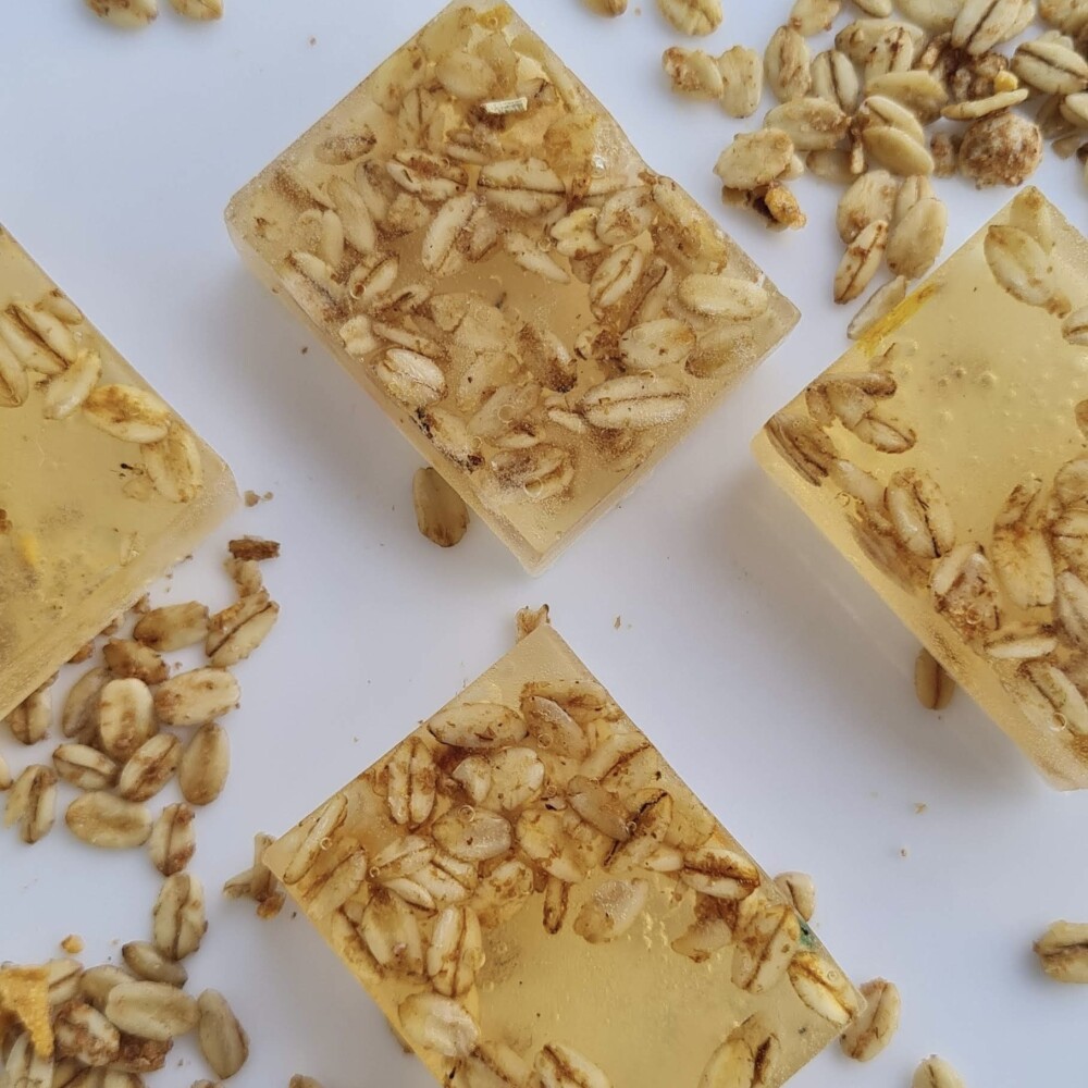 Mini Sabonetes de Mel e Aveia