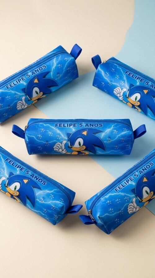 Estojo Escolar Personalizado para Lembrança de Aniversário