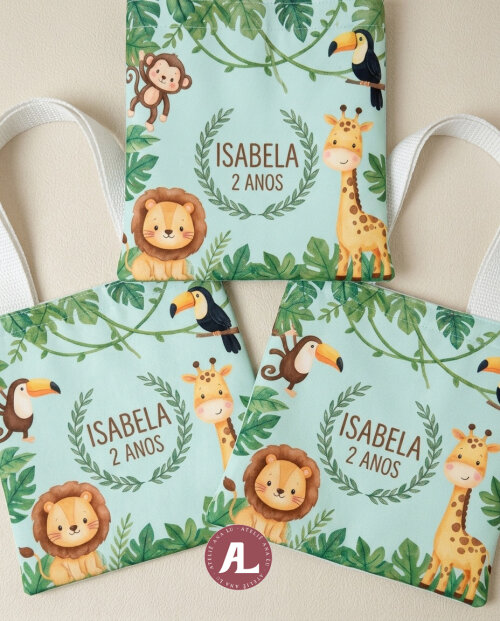 Ecobag Personalizada 20 x 25 para Lembrança de Aniversário