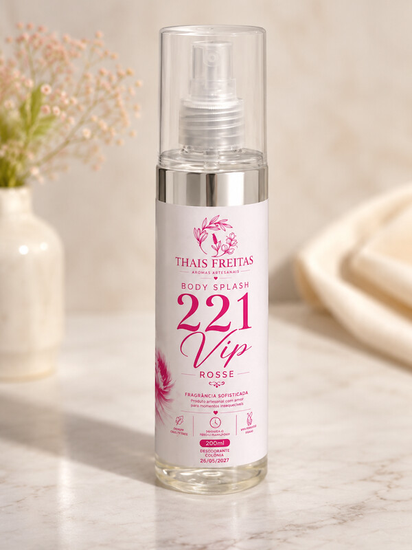Body Splash 221 vip rose 200ml - Feminino