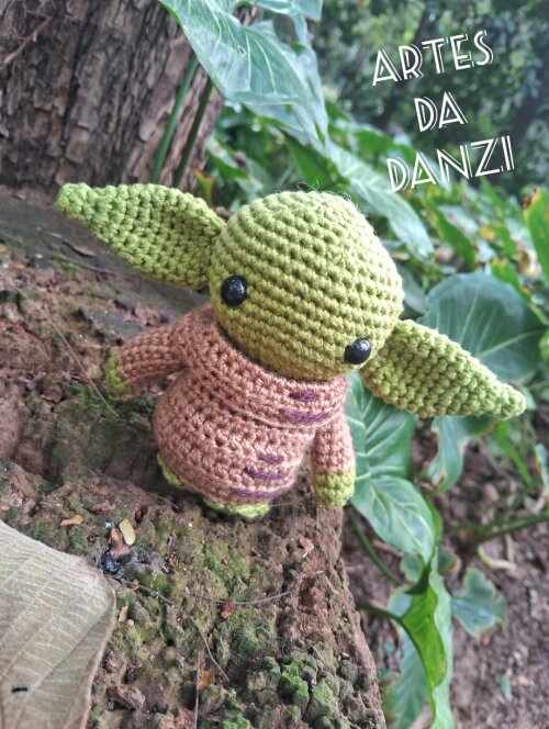 Mestre Yoda Amigurumi