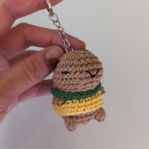 Chaveiro Capivara do Brasil - Amigurumi