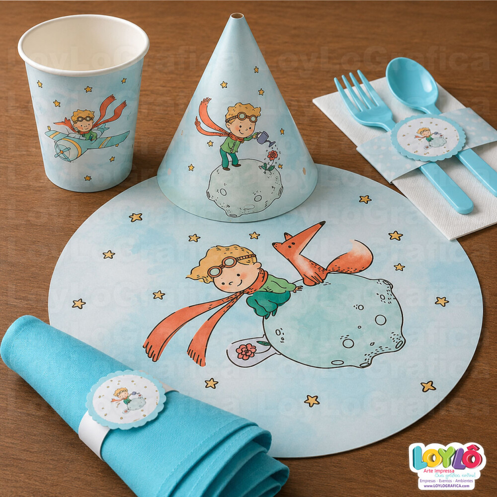 Sousplat personalizado até 32cm Kit  5 produtos mesa posta resis