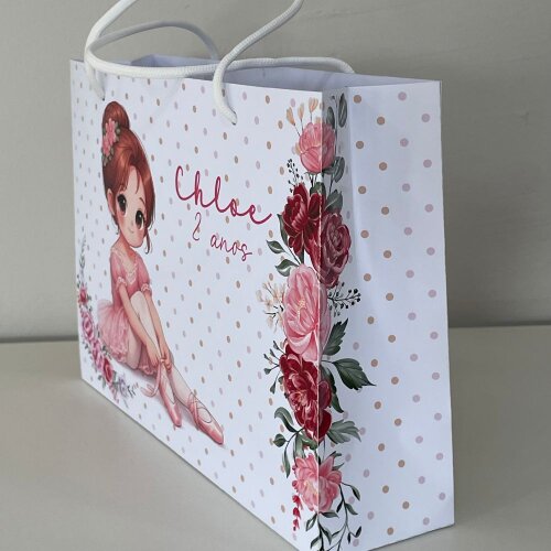Sacola Personalizada Bailarina - Pegue e Monte
