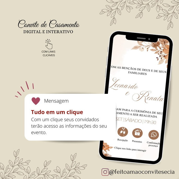 Convite de Casamento Digital Interativo