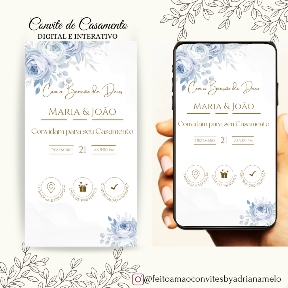 Convite de Casamento Digital Interativo