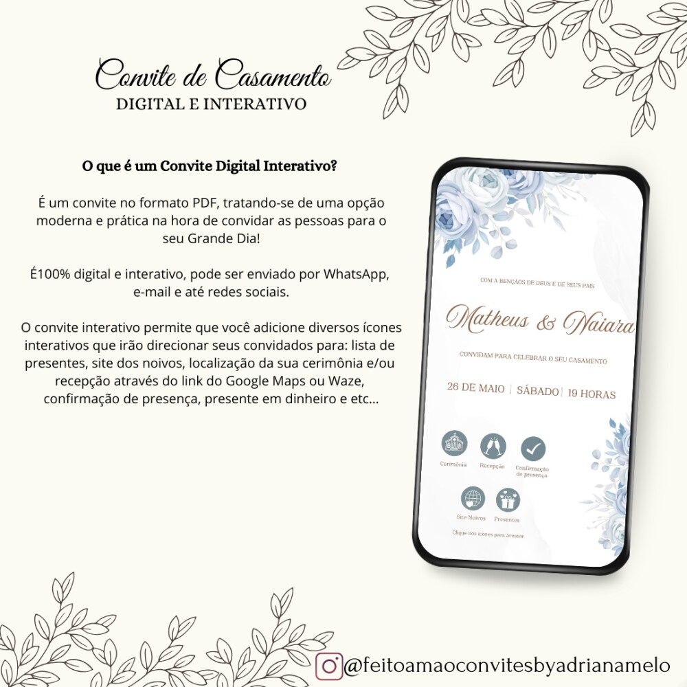 Convite de Casamento Digital Interativo