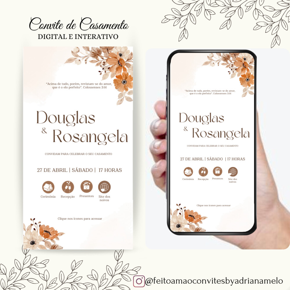 Convite de Casamento Digital Interativo