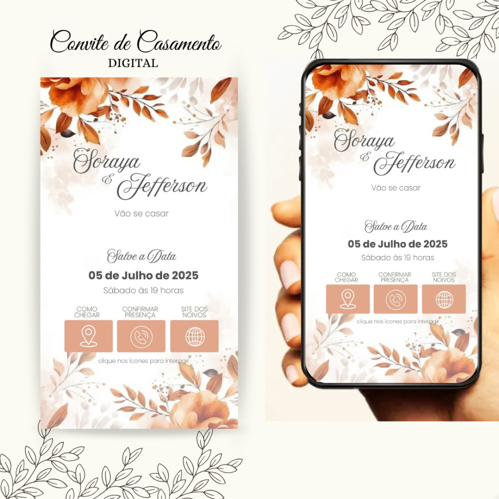 Convite de Casamento Digital Interativo