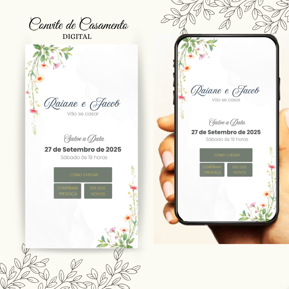 Convite de Casamento Digital Interativo