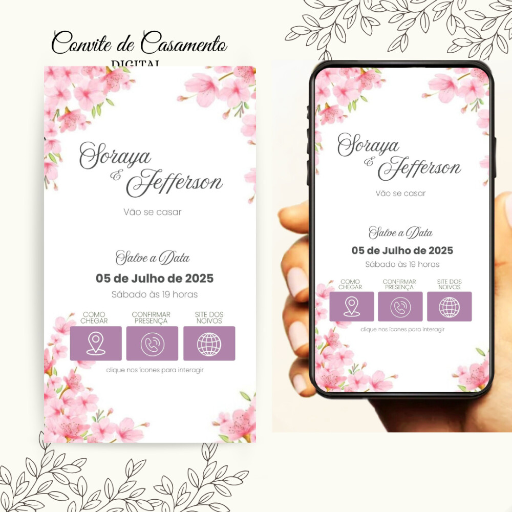 Convite de Casamento Digital Interativo