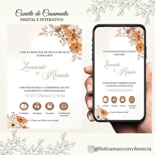 Convite de Casamento Digital Interativo