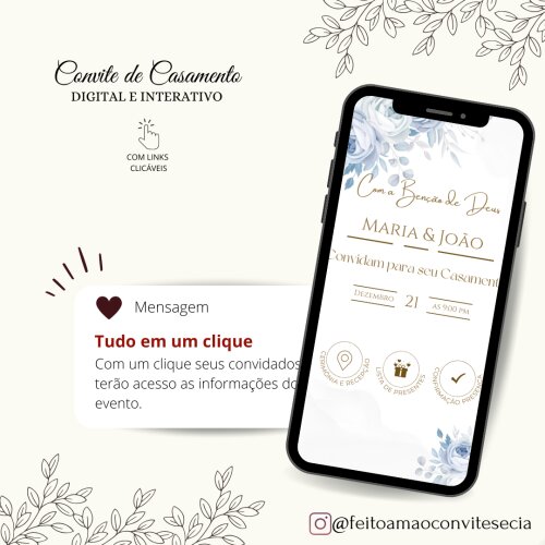Convite de Casamento Digital Interativo