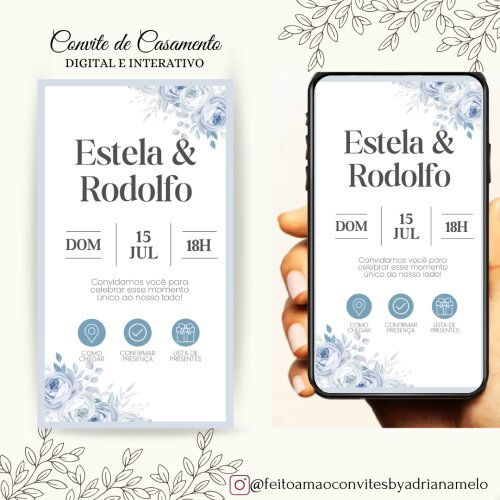 Convite de Casamento Digital Interativo