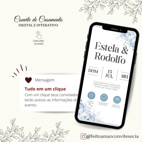 Convite de Casamento Digital Interativo