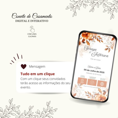 Convite de Casamento Digital Interativo