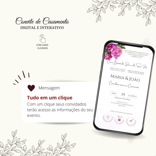Convite de Casamento Digital Interativo