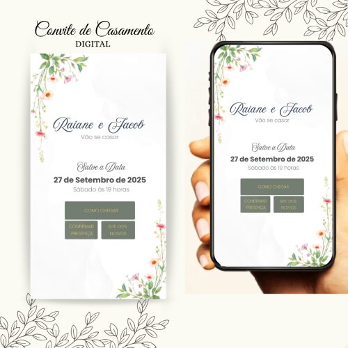 Convite de Casamento Digital Interativo