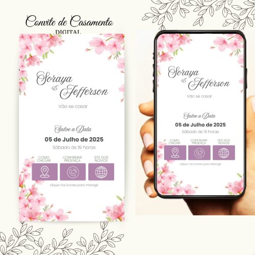 Convite de Casamento Digital Interativo
