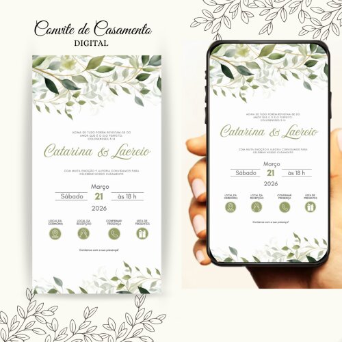 Convite de Casamento Digital Interativo