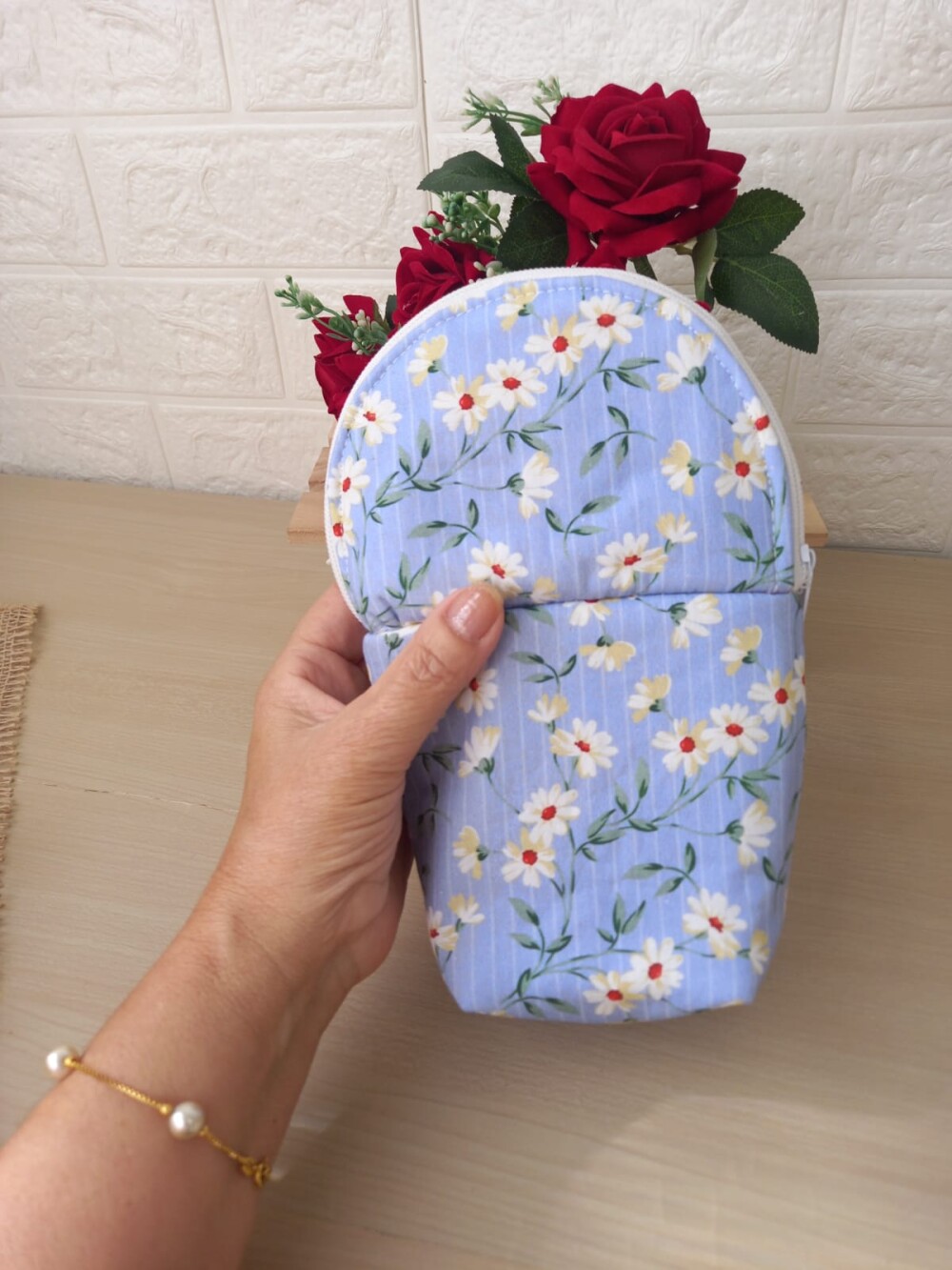 Necessaire Estojo Porta Pincel Maquiagem