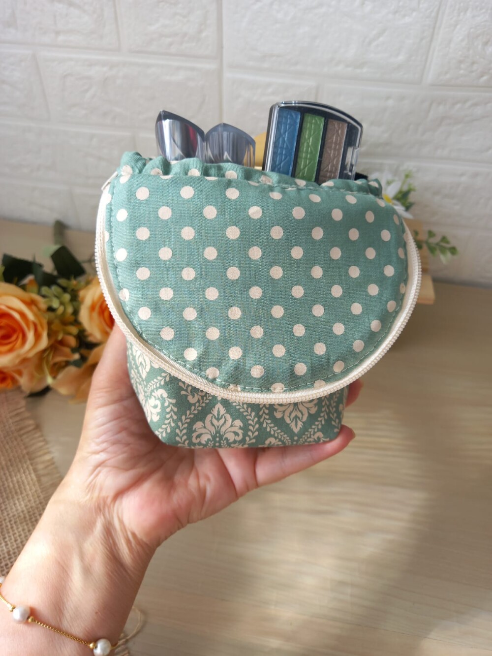 Necessaire Estojo Porta Pincel Maquiagem