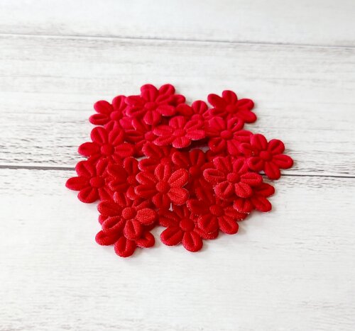 Flor 2cm Prensada Pacote 100 Unidades para Artesanato Laços Ling