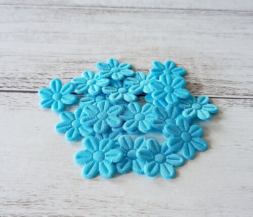 Flor 2cm Prensada Pacote 100 Unidades para Artesanato Laços Lingerie Customização Roupa e Tiaras