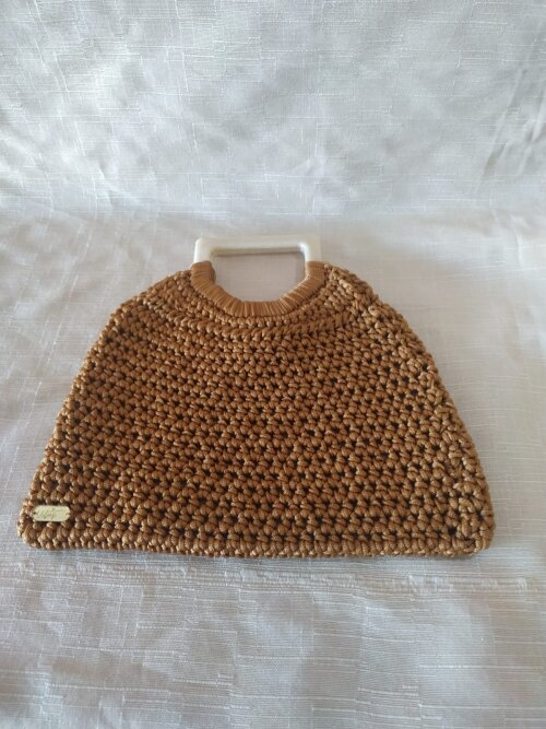 Bolsa Maxi Artesanal em Fio Náutico Forrada