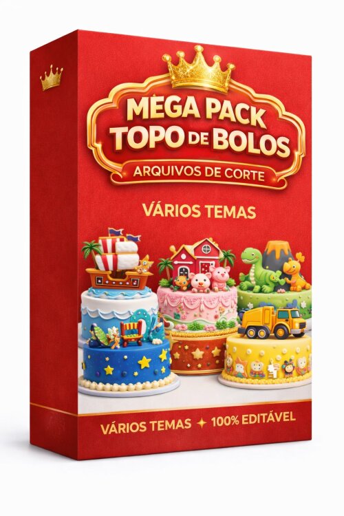 MEGA SUPER PACK TOPOS DE BOLO ARQUIVOS DIGITAL-ACESSO VITALÍCIO PELO GOOGLE DRIVE