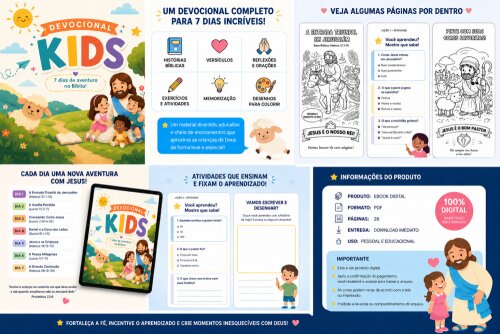 Devocional Infantil – 7 Dias de Aventura na Bíblia (Produto 10