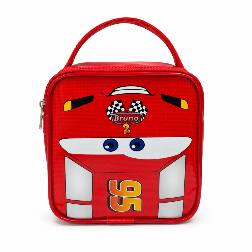 Necessaire Carros McQueen em Verniz