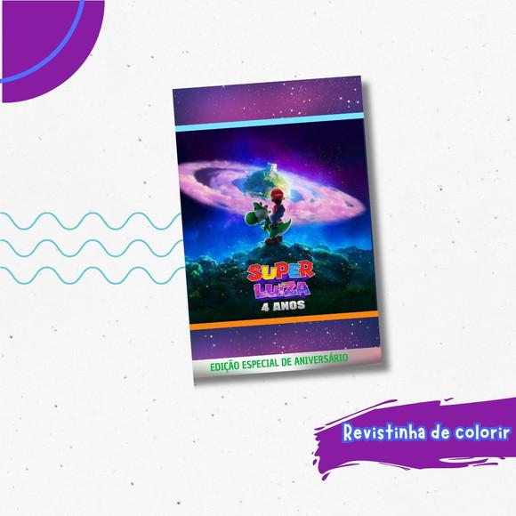 Revistinha de Colorir Super Mario Galaxy