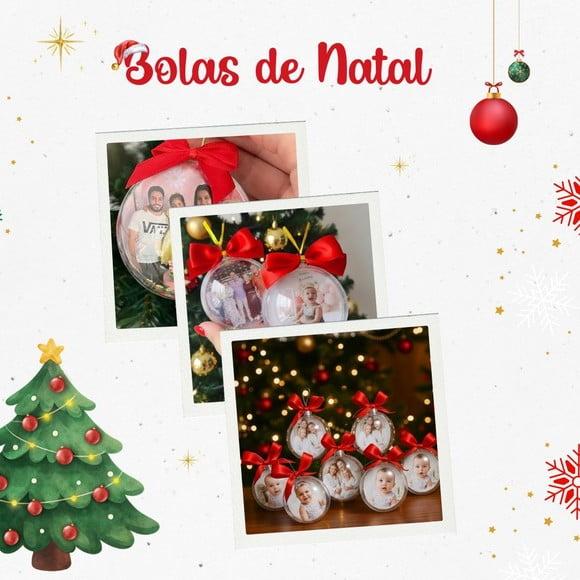 Bolas de Natal Personalizadas com Foto