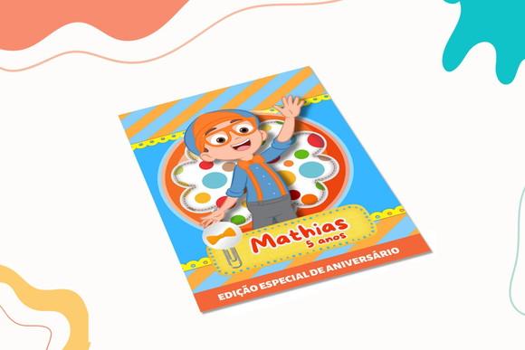 Revistinha de Colorir Blippi