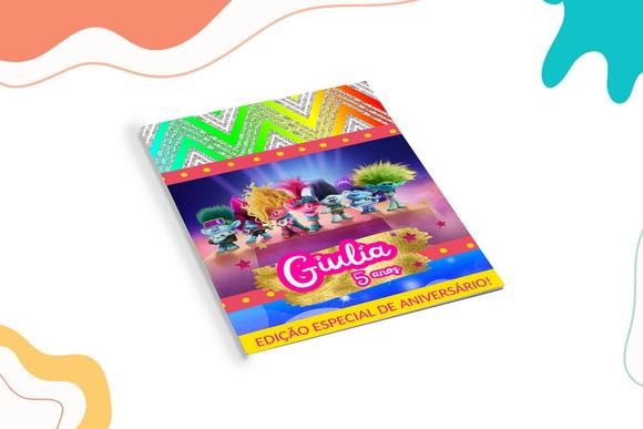Revistinha de Colorir Trolls 3