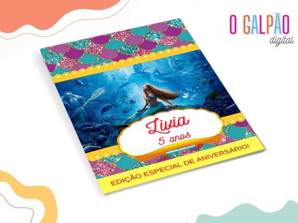 Revistinha de Colorir a Pequena Sereia o Filme