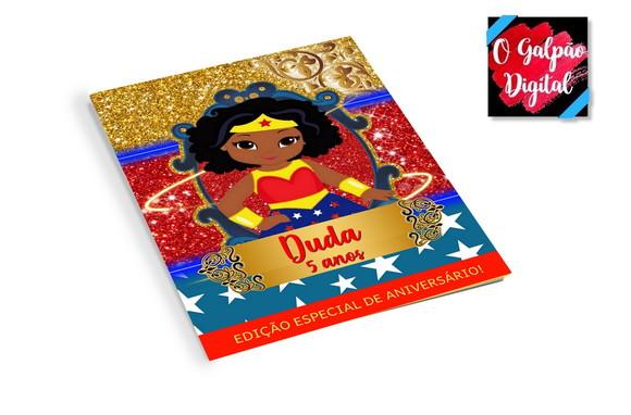 Revistinha de Colorir Mulher Maravilha