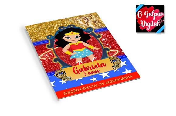 Revistinha de Colorir Mulher Maravilha