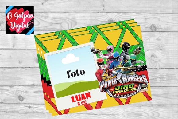 Imã de Geladeira Power Rangers Dino Charge