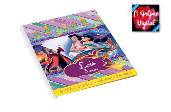 Revistinha de Colorir Aladdin