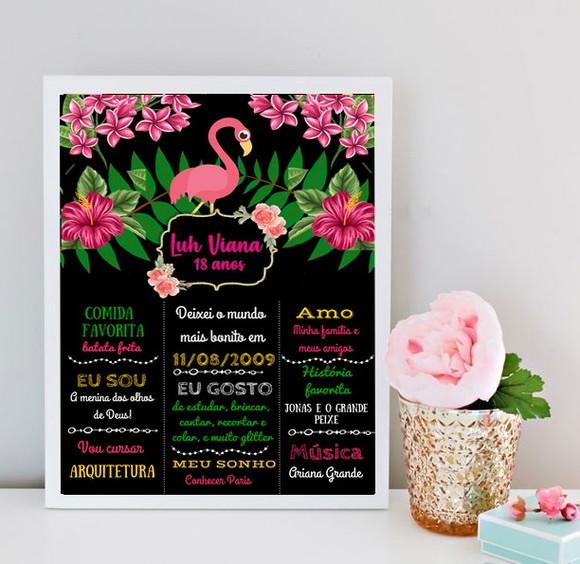 Chalkboard Flamingo