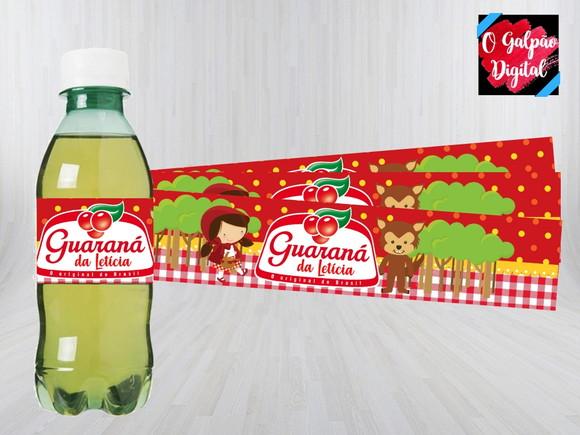 Rótulo de Guaraná Chapeuzinho Vermelho